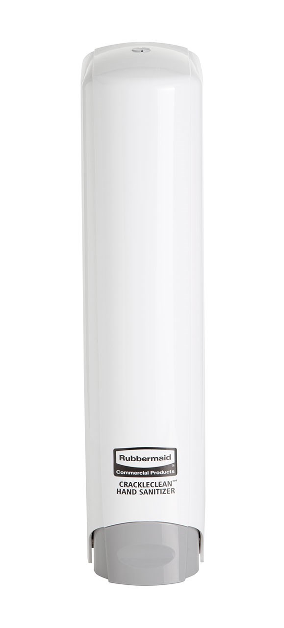The CrackleClean™ Dispenser is a manual, wall-mounted system that dispenses a foaming gel formula that crackles when dispensed, providing an interactive and engaging experience that encourages users to sanitize more frequently.