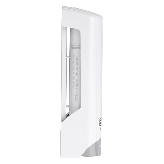 The CrackleClean™ Dispenser is a manual, wall-mounted system that dispenses a foaming gel formula that crackles when dispensed, providing an interactive and engaging experience that encourages users to sanitize more frequently.