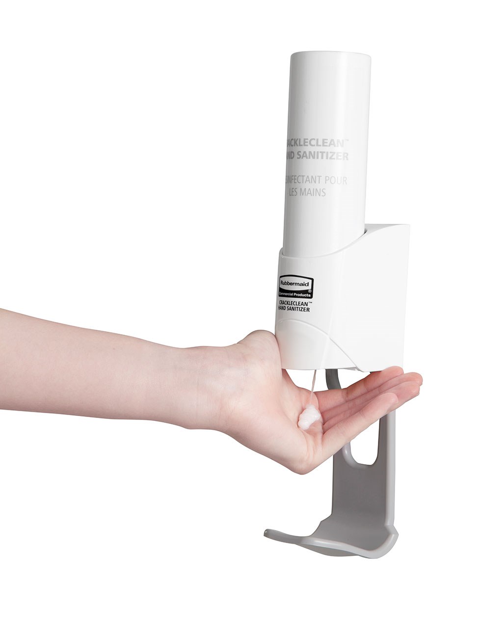 The CrackleClean™ Drip Tray is compatible with the 15.8 oz and 7.1 oz CrackleClean™ Sanitizer Dispensers. It works as a simple solution that can help improve your facility's safety and image.