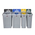 The Slim Jim® Recycling Station offers a front-of-house look with back-of-house functionality. It seamlessly connects with the 23G Slim Jim Recycling Station for a customizable recycling solution.