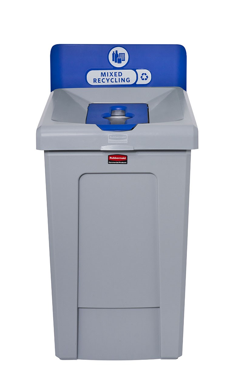 The Slim Jim® Recycling Station offers a front-of-house look with back-of-house functionality. It seamlessly connects with the 23G Slim Jim Recycling Station for a customizable recycling solution.