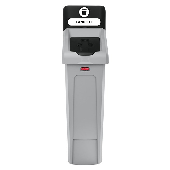 The Slim Jim® Recycling Station offers a front-of-house look with back-of-house functionality. It seamlessly connects with the 33G Slim Jim Recycling Station for a customizable recycling solution.