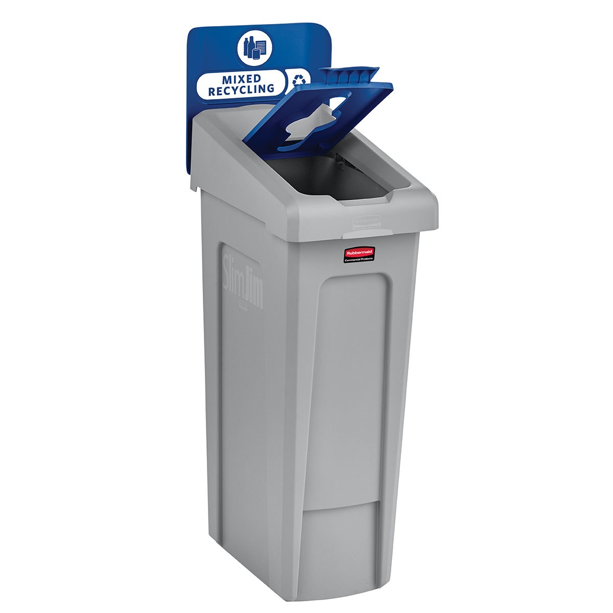 The Slim Jim® Recycling Station offers a front-of-house look with back-of-house functionality. It seamlessly connects with the 33G Slim Jim Recycling Station for a customizable recycling solution.