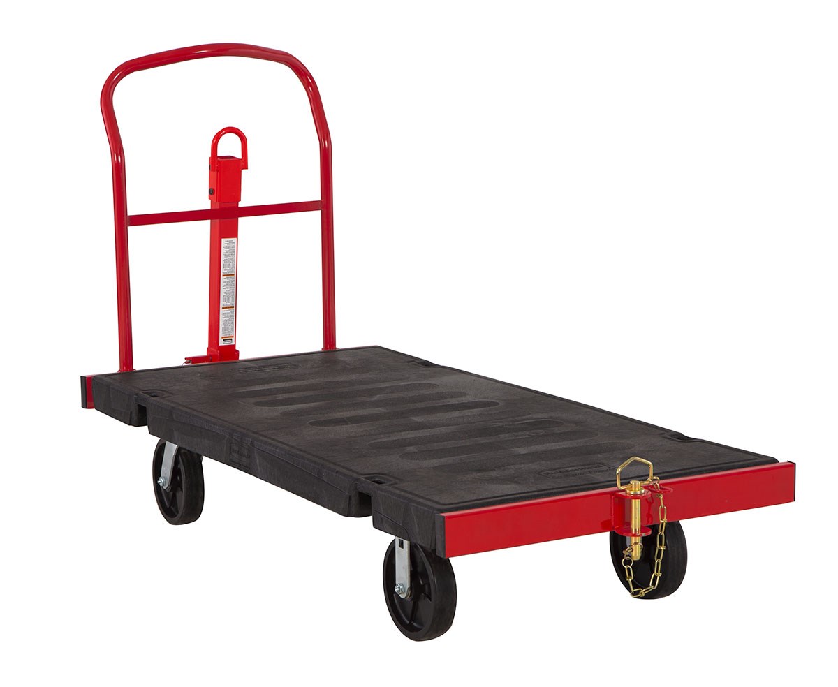 The Towable Platform Truck is ideal for moving multiple heavy oversized loads throughout a facility with up to a 2,500 lb. capacity.