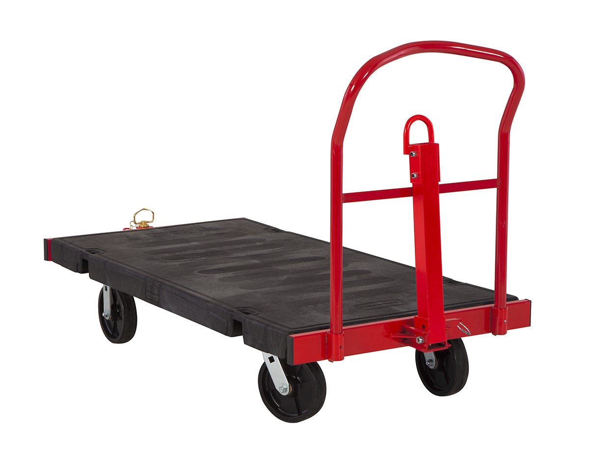 The Towable Platform Truck is ideal for moving multiple heavy oversized loads throughout a facility with up to a 2,500 lb. capacity.