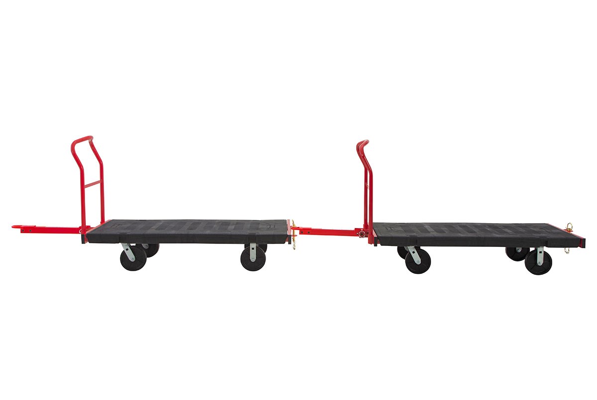 The Towable Platform Truck is ideal for moving multiple heavy oversized loads throughout a facility with up to a 2,500 lb. capacity.