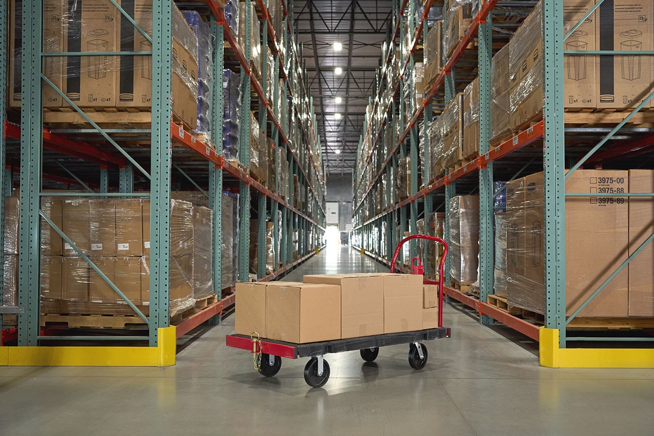 The Towable Platform Truck is ideal for moving multiple heavy oversized loads throughout a facility with up to a 2,500 lb. capacity.