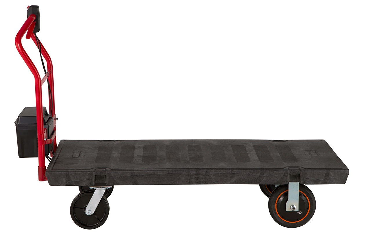 The Platform Truck Motorized Kit, boosted by PROPWR™ batteries, is ideal for users who want the benefits of motorized power for moving heavy loads and reducing user strain.