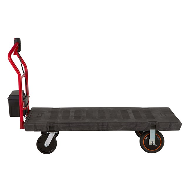The Platform Truck Motorized Kit, boosted by PROPWR™ batteries, is ideal for users who want the benefits of motorized power for moving heavy loads and reducing user strain.