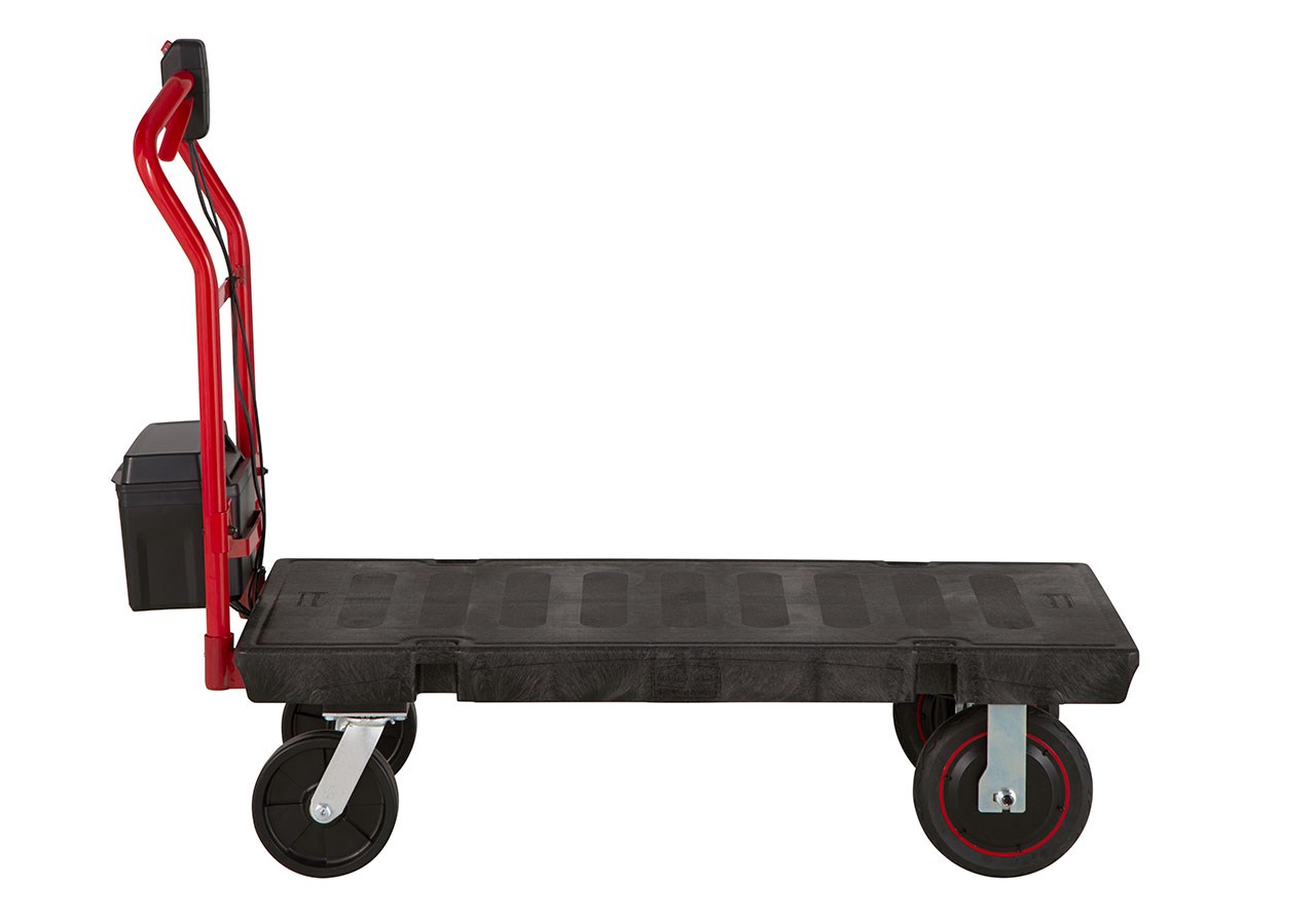 The Platform Truck Motorized Kit, boosted by PROPWR™ batteries, is ideal for users who want the benefits of motorized power for moving heavy loads and reducing user strain.