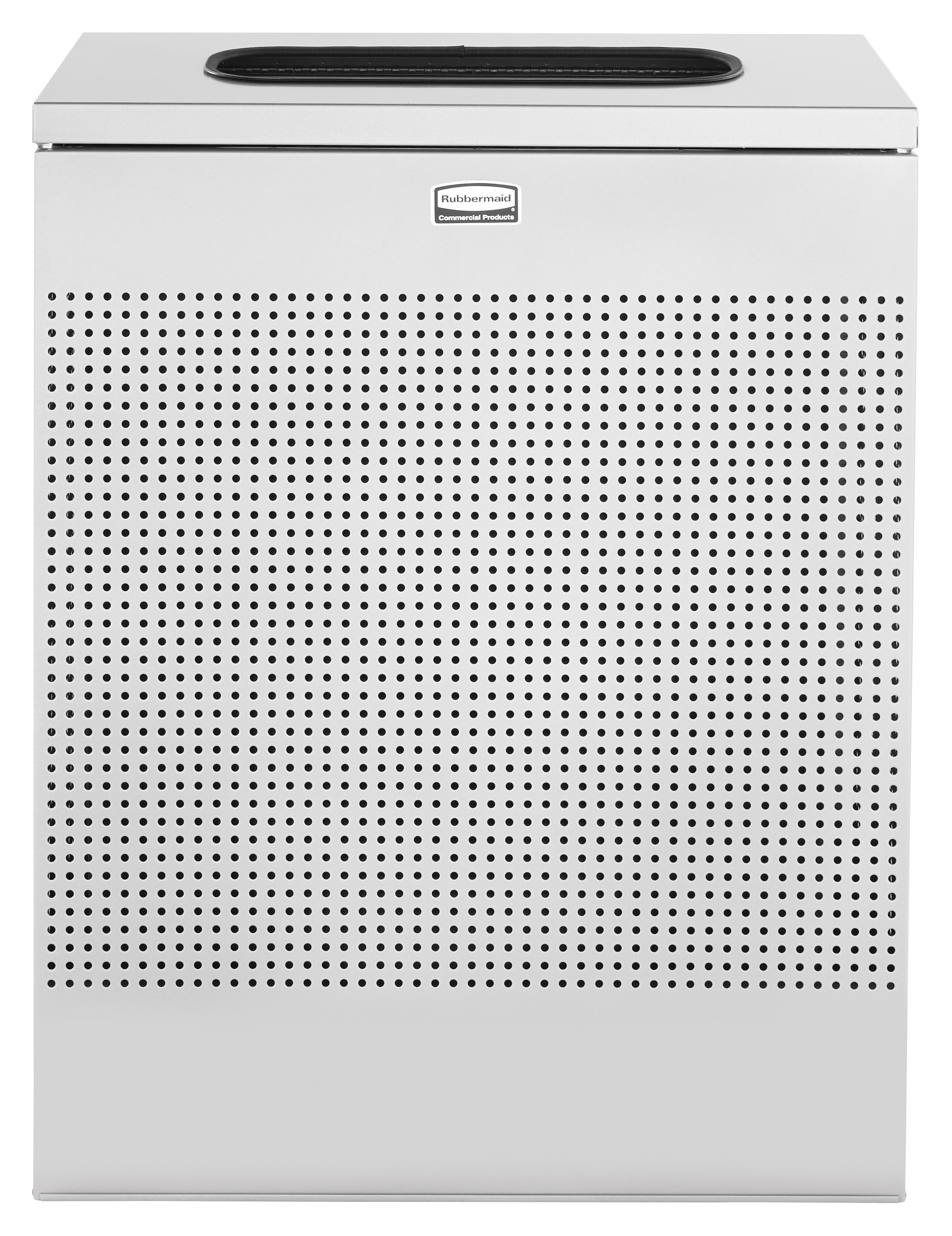 The sleek Silhouettes 40 Gallon FGSR18 Decorative Rectangle Indoor Waste Container has a contemporary perforated pattern designed to seamlessly and beautifully blend with modern facilities and environments. High-quality materials and craftsmanship ensure containers can withstand the rigors of everyday use.