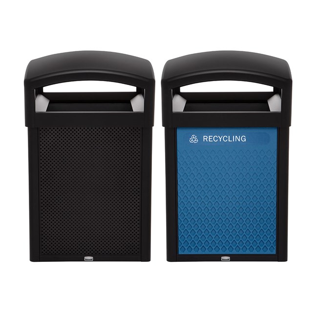 The Medium Decorative Metal Panels pair with the 35 Gal Landmark Series Containers (sold separately) or 41 Gal Tailor™ Container (sold separately) for a customizable waste solution.