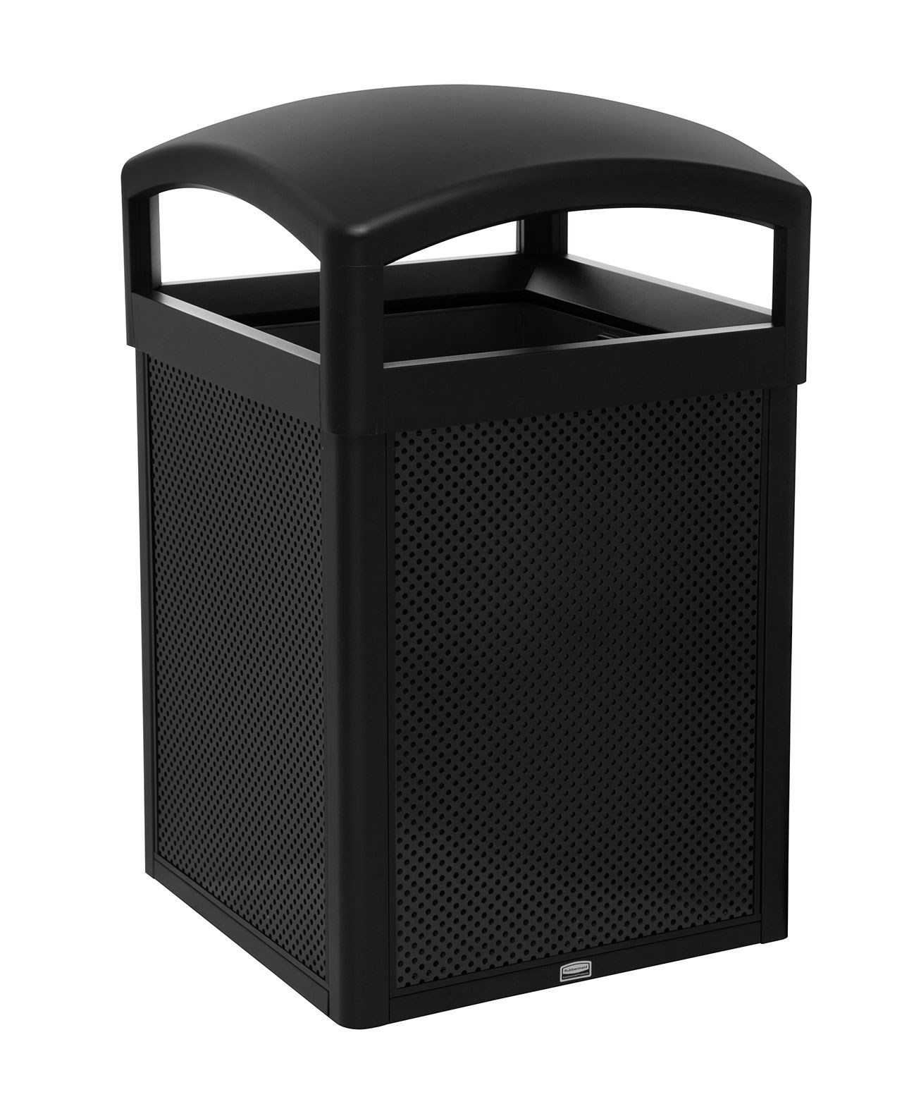 Tấm kim loại trang trí cỡ trung kết hợp với Thùng chứa Landmark Series 35 Gal (bán riêng) hoặc Thùng chứa Tailor™ 41 Gal (bán riêng) để tạo ra giải pháp xử lý chất thải có thể tùy chỉnh.