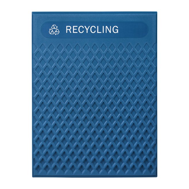 The Medium Mixed Recycling  Decorative Panels pair with the 35 Gal Landmark Series Containers (sold separately) or 41 Gal Tailor™ Container (sold separately) for a customizable waste solution.
