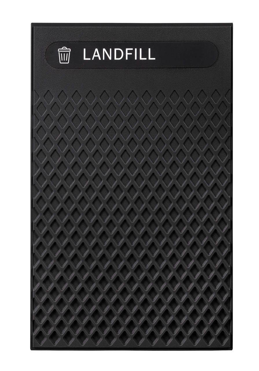 The Large Landfill Decorative Panels pair with the 50 Gal Landmark Series Containers (sold separately) or 51 Gal Tailor™ Container (sold separately) for a customizable waste solution.