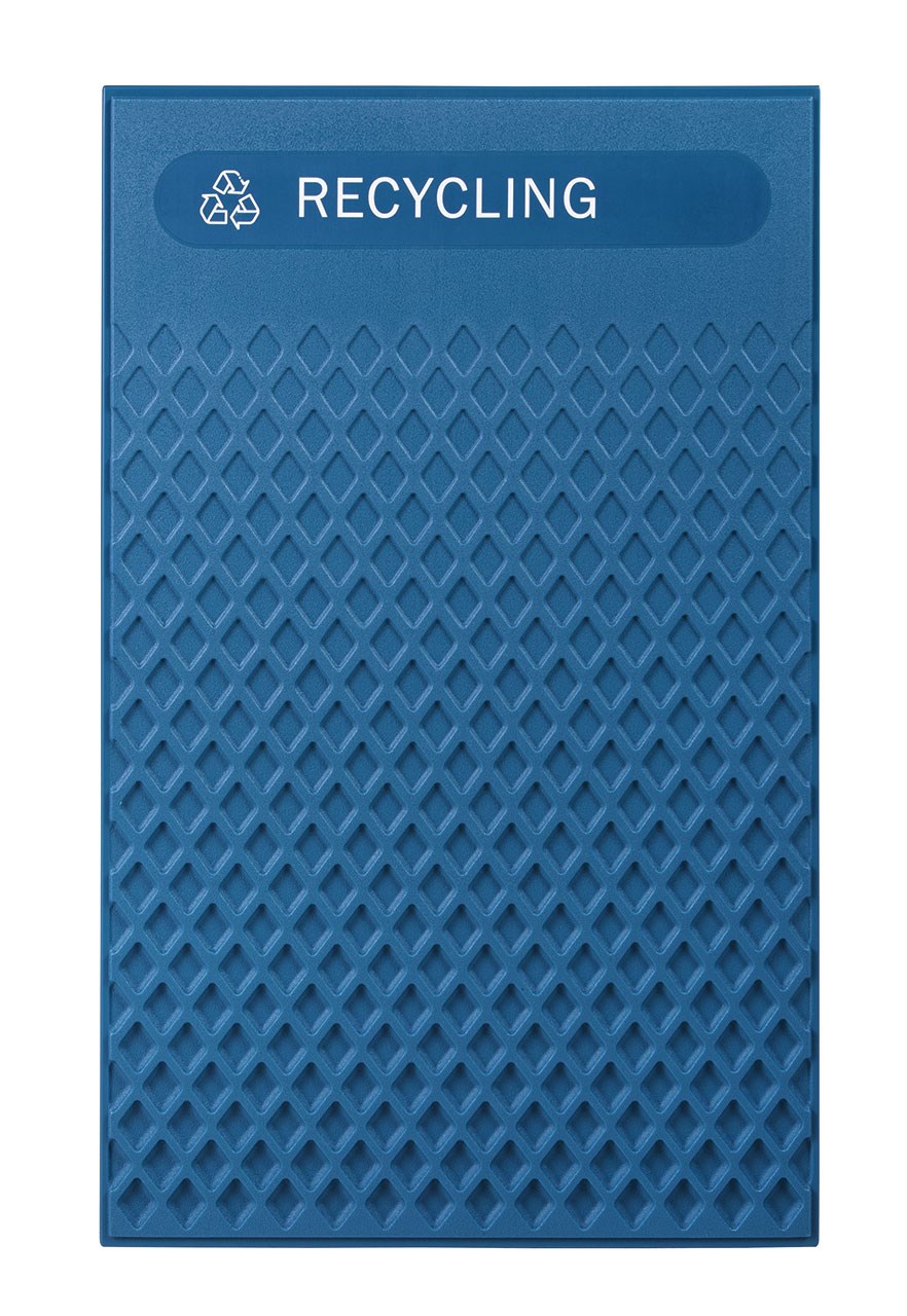 The Large Mixed Recycling Decorative Panels pair with the 50 Gal Landmark Series Containers (sold separately) or 51 Gal Tailor™ Container (sold separately) for a customizable waste solution.