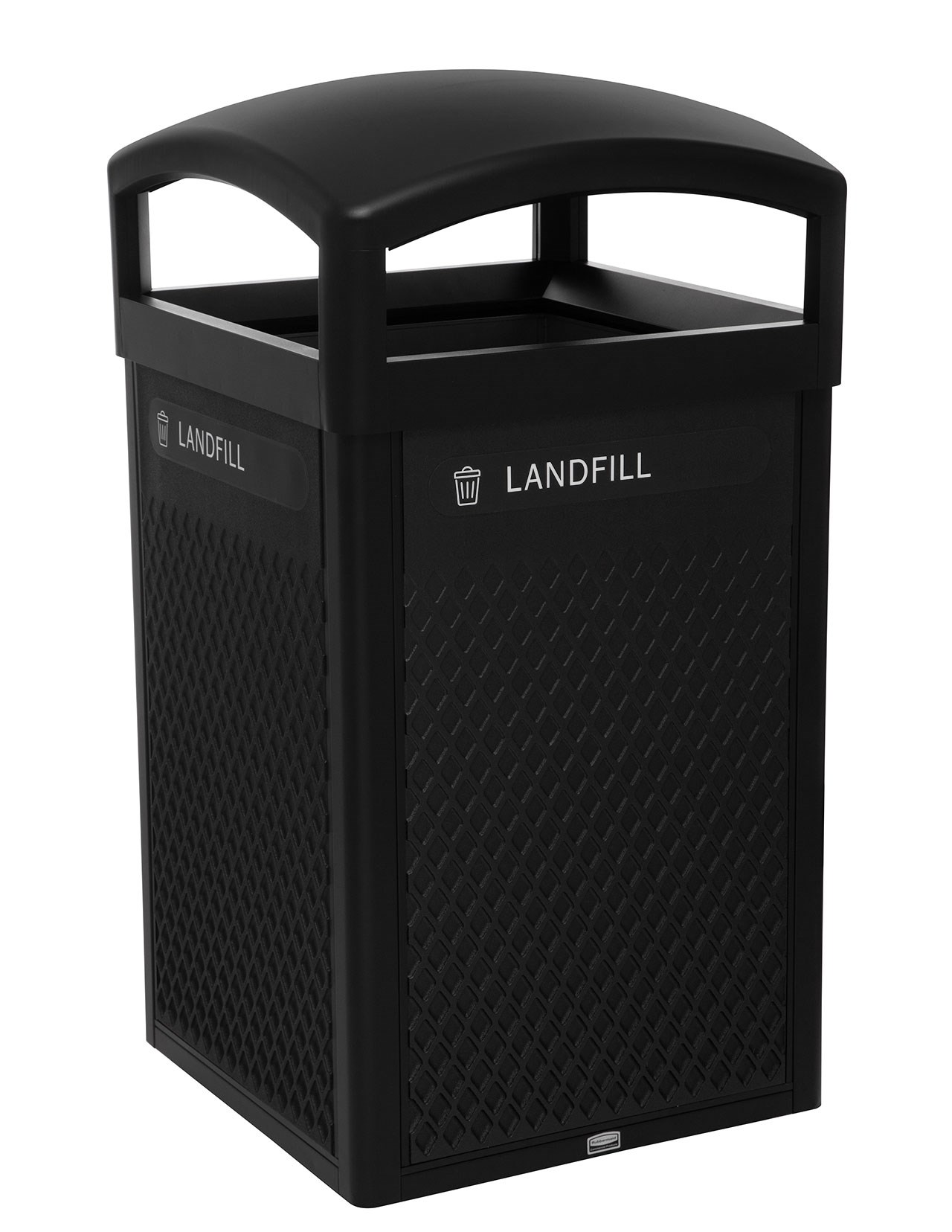 The Large Landfill Decorative Panels pair with the 50 Gal Landmark Series Containers (sold separately) or 51 Gal Tailor™ Container (sold separately) for a customizable waste solution.