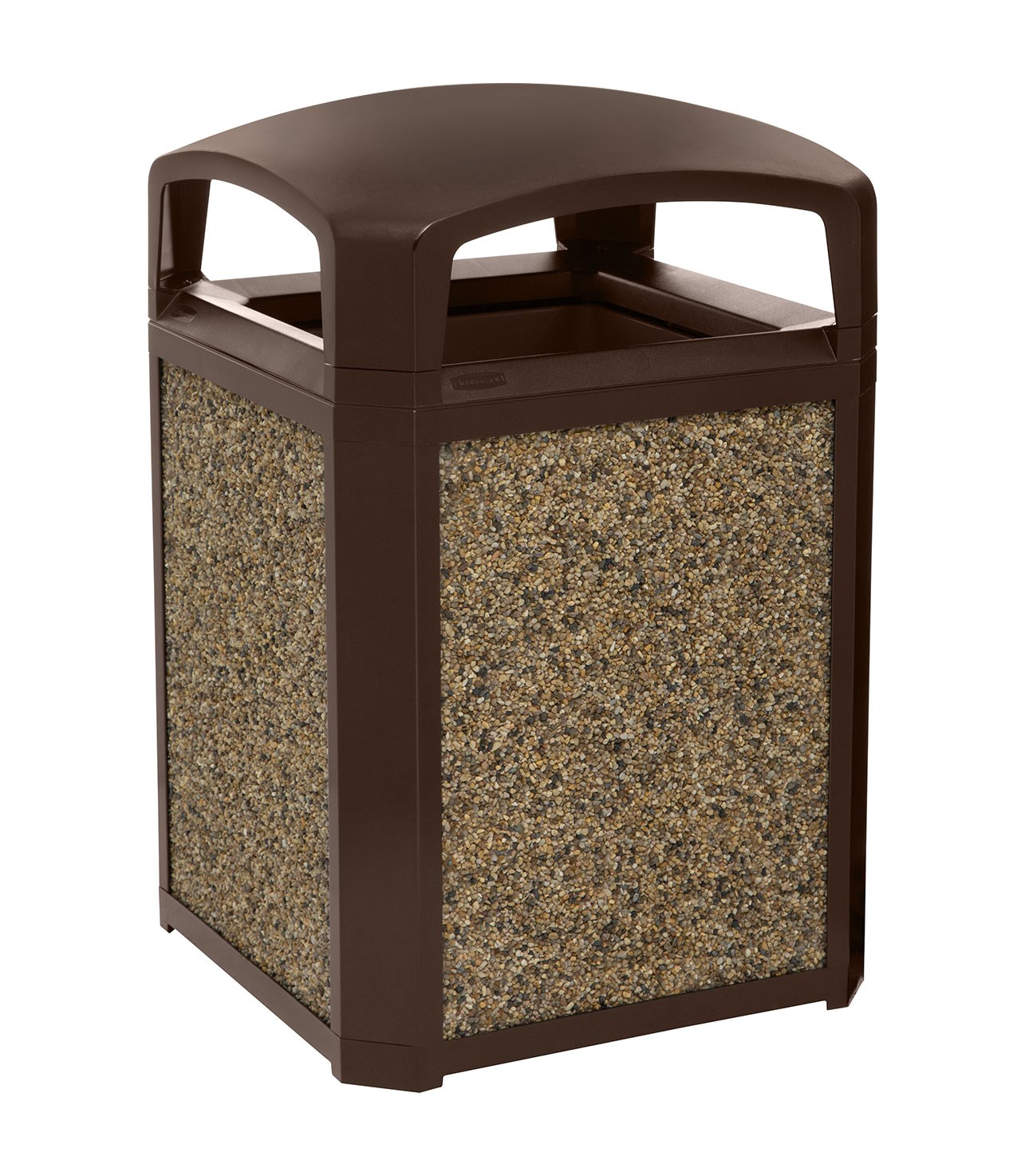 Pair the River Rock decorative stone panels with 35 Gal Landmark Series® Classic Container (sold separately) to add final touch creating an attractive receptacle.