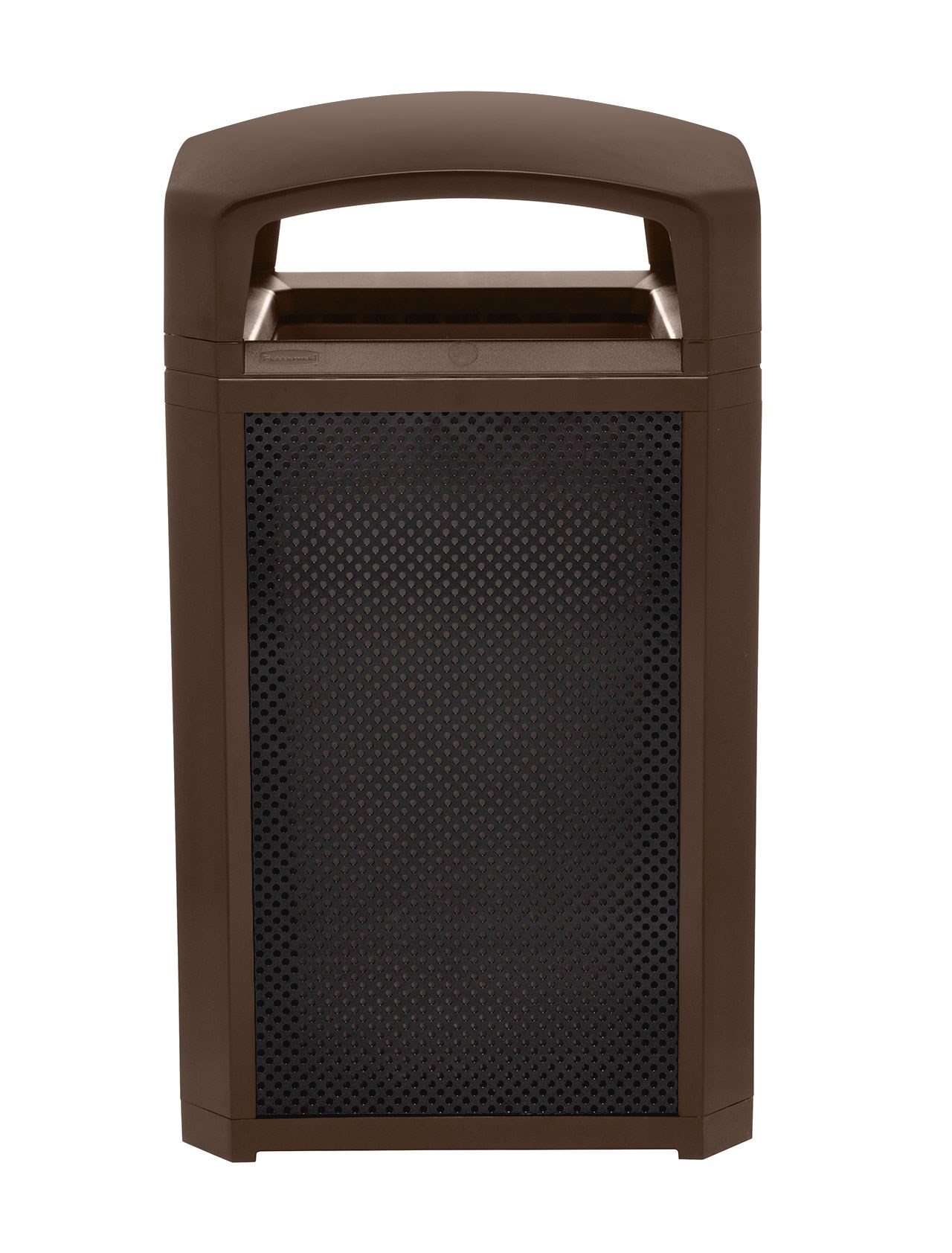 Landmark Series® Containers with Domed Top are the ideal solution for high-volume outdoor waste collection. Easy-to-service design features a hinged top with a stay-open strap to access rigid liner for quick waste removal.