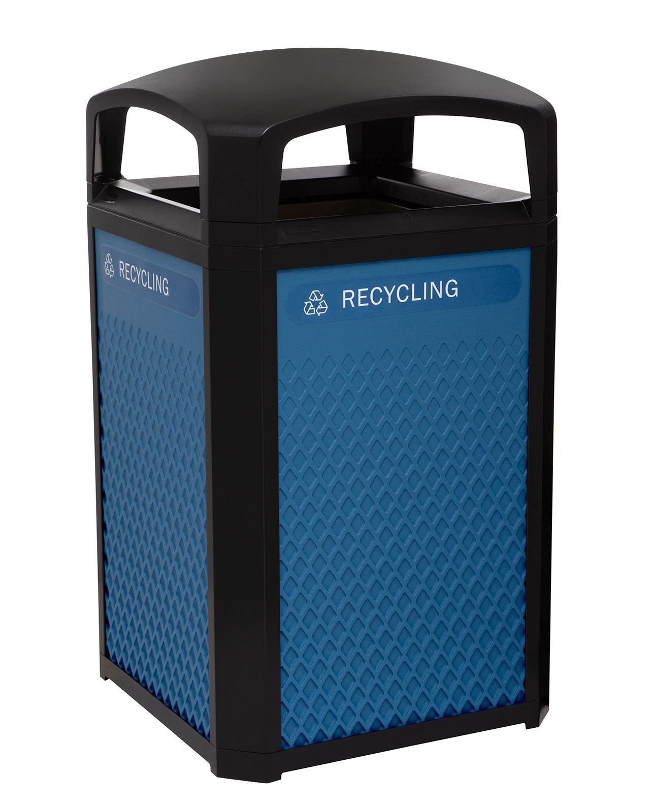 Landmark Series® Containers are the ideal solution for high-volume outdoor waste collection. Easy-to-service design features a hinged top with a stay-open strap to access rigid liner for quick waste removal.