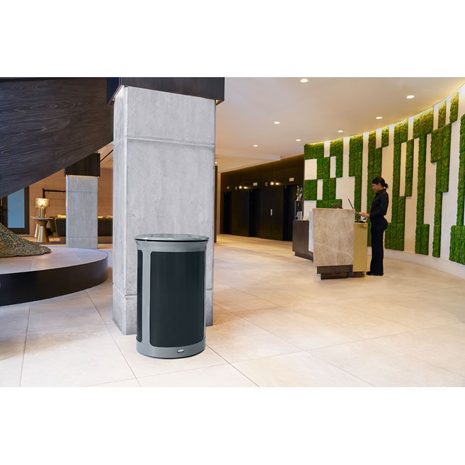 The Enhance™ series provides premium waste receptacles that complement the décor of any upscale property.