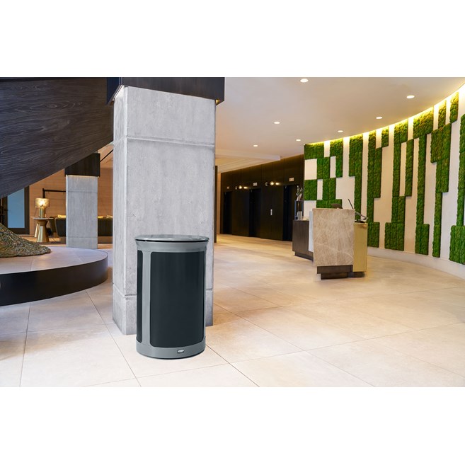 The Enhance™ series provides premium waste receptacles that complement the décor of any upscale property.