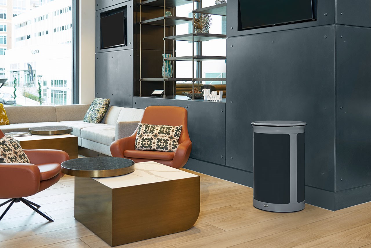 The Enhance™ series provides premium waste receptacles that complement the décor of any upscale property.