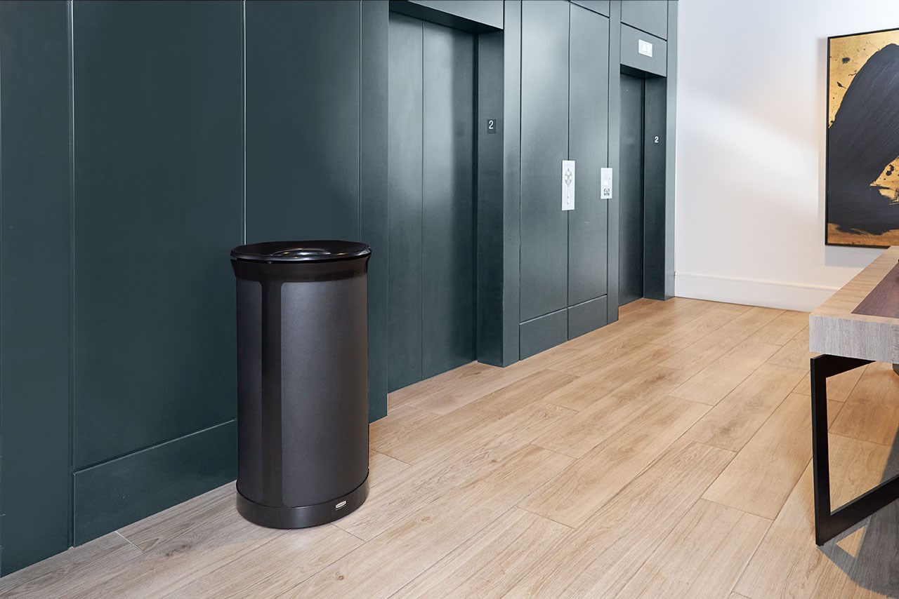 The Enhance™ series provides premium waste receptacles that complement the décor of any upscale property.