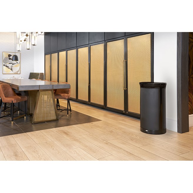 The Enhance™ series provides premium waste receptacles that complement the décor of any upscale property.