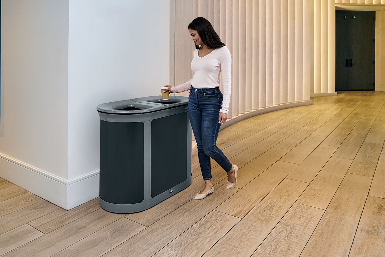 The Enhance™ series provides premium waste receptacles that complement the décor of any upscale property.