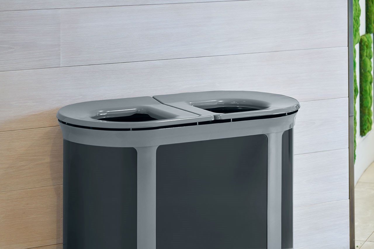 The Enhance™ series provides premium waste receptacles that complement the décor of any upscale property.