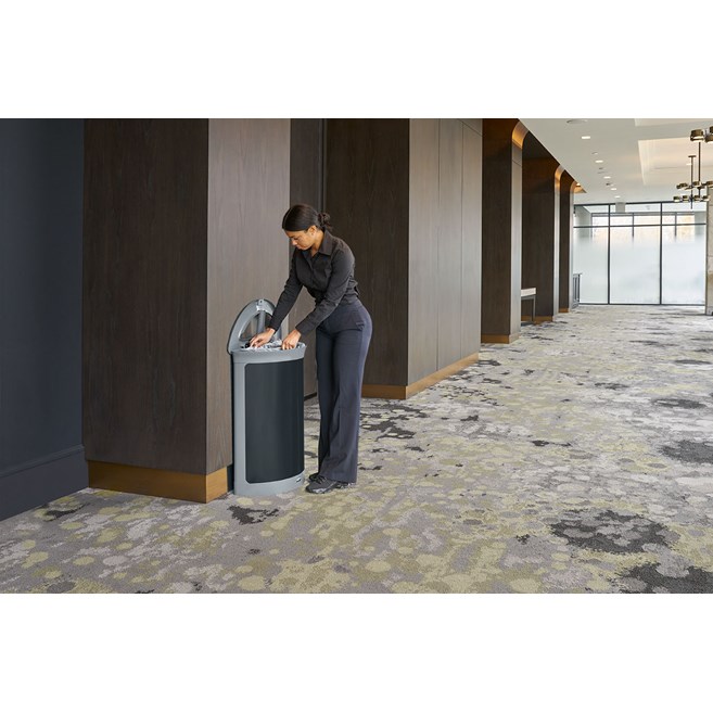 The Enhance™ series provides premium waste receptacles that complement the décor of any upscale property.