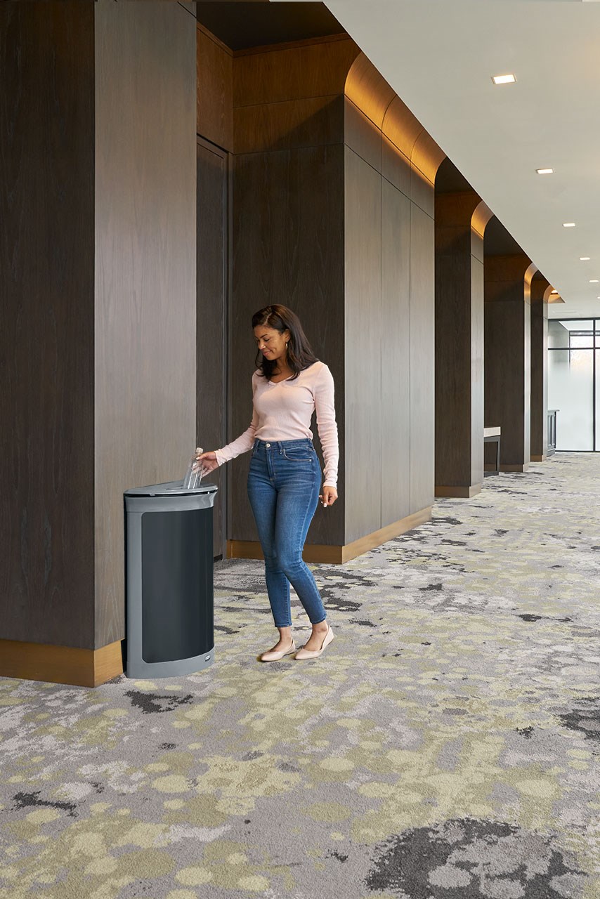 The Enhance™ series provides premium waste receptacles that complement the décor of any upscale property.