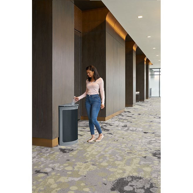 The Enhance™ series provides premium waste receptacles that complement the décor of any upscale property.