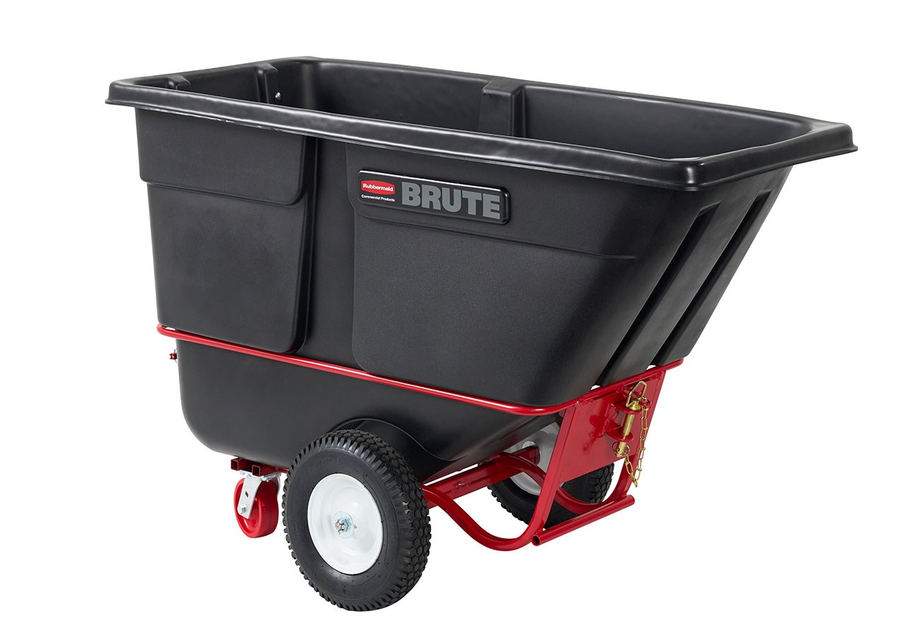 The BRUTE Towable Tilt Truck has Heavy-Duty industrial strength construction and can transport heavy loads up to 2,100 lbs. with ease.