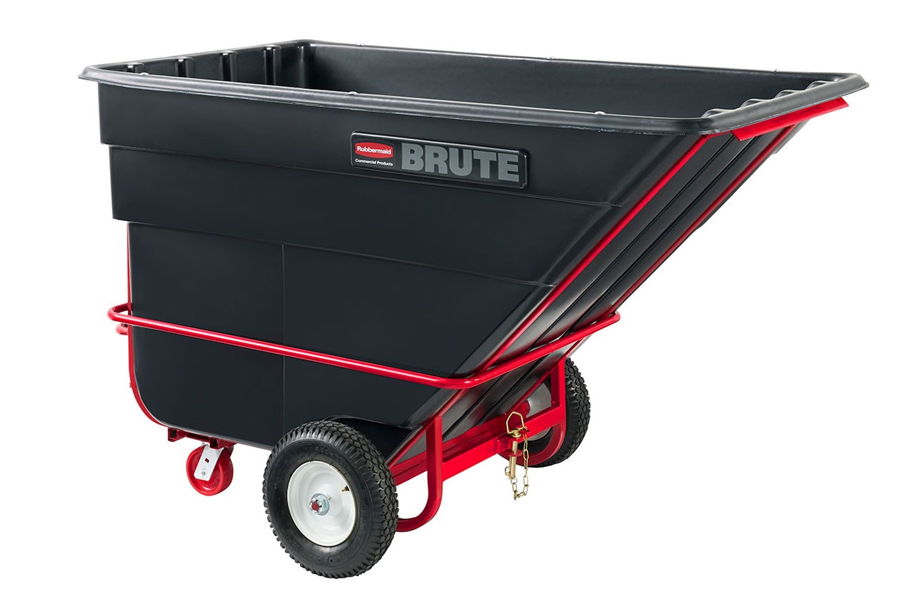 The BRUTE Towable Tilt Truck has Heavy-Duty industrial strength construction and can transport heavy loads up to 2,100 lbs. with ease.
