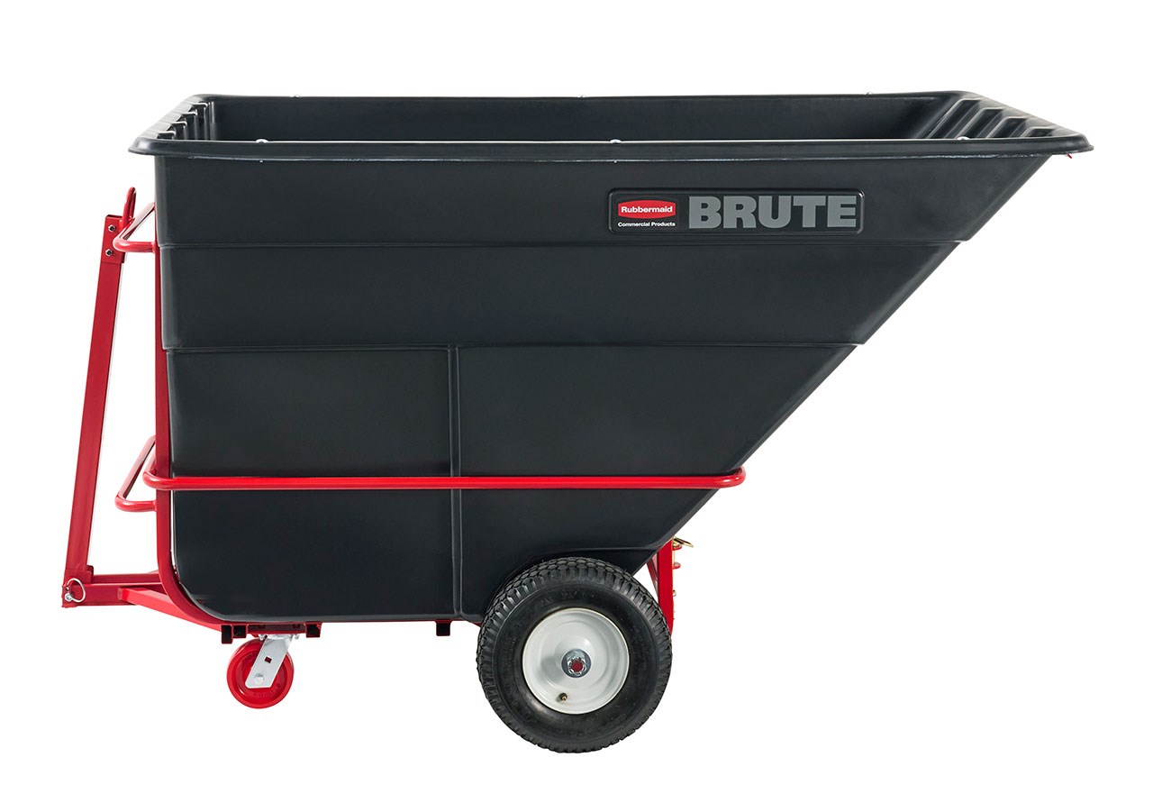 The BRUTE Towable Tilt Truck has Heavy-Duty industrial strength construction and can transport heavy loads up to 2,100 lbs. with ease.