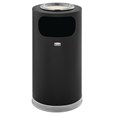 The Metallic Series 12 Gallon FGSO16SU Indoor Waste Container has a sleek design that blends nicely with upscale interiors.