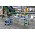 The BRUTE Heavy-Duty Utility Cart with Lipped Shelf transports materials, supplies, and heavy loads securely with up to 500 lbs. load capacity. The lipped shelves prevents items from falling off the cart and features an integrated V-notch to hold pipe and conduit securely for safe cutting.