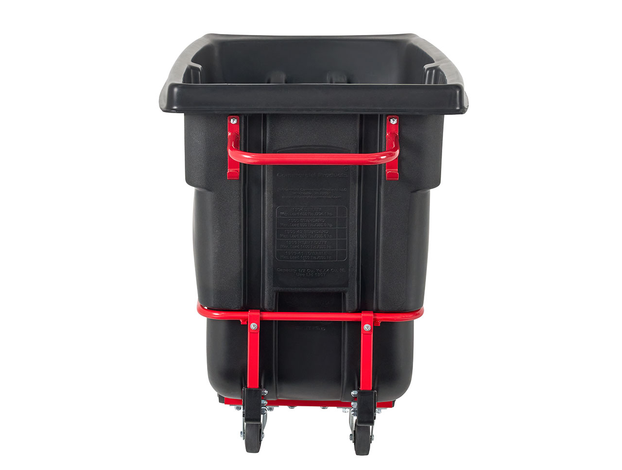 The BRUTE Heavy-Duty Tilt Truck has industrial strength construction and can transport heavy loads up to 1,400 lbs. with ease.