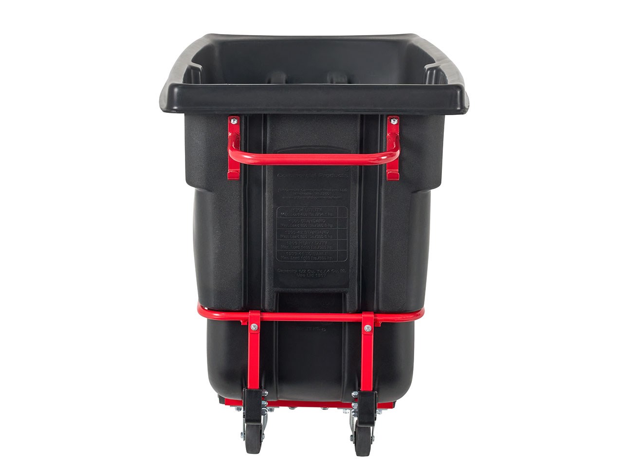 The BRUTE Heavy-Duty Tilt Truck has industrial strength construction and can transport heavy loads up to 1,400 lbs. with ease.