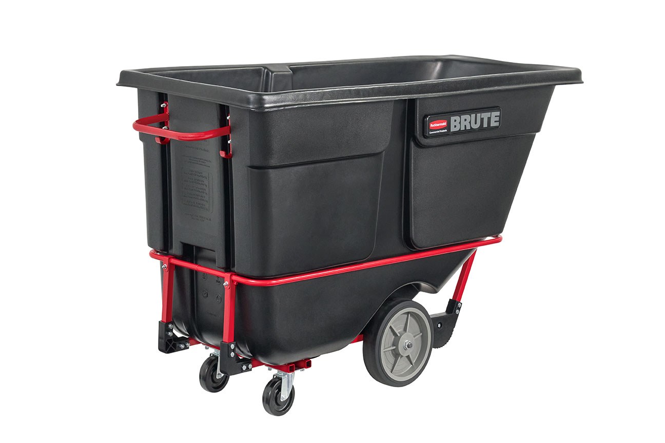 The BRUTE Heavy-Duty Tilt Truck has industrial strength construction and can transport heavy loads up to 2,100 lbs. with ease.