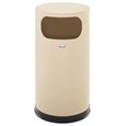 The Metallic Series 12 Gallon FGSO16 Indoor Waste Container is made from heavy-gauge, fire-safe steel with a sleek design that blends nicely with upscale interiors.