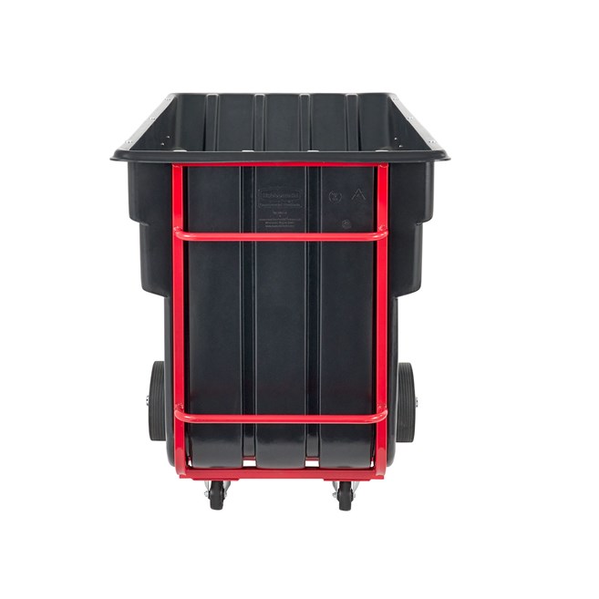 large molded tub of heavy-duty farm waste cart