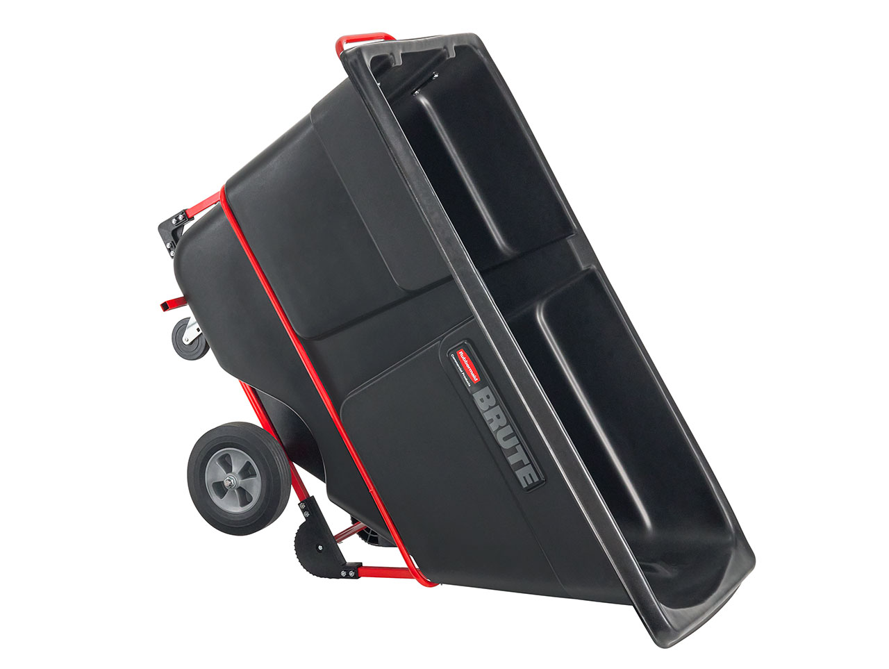 BRUTE Rotomolded Forkliftable Tilt Truck, Standard Duty, 1 Cubic Yard, Black Thumbnail 2