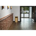 The Metallic Series 12 Gallon FGSO16 Indoor Waste Container is made from heavy-gauge, fire-safe steel with a sleek design that blends nicely with upscale interiors.