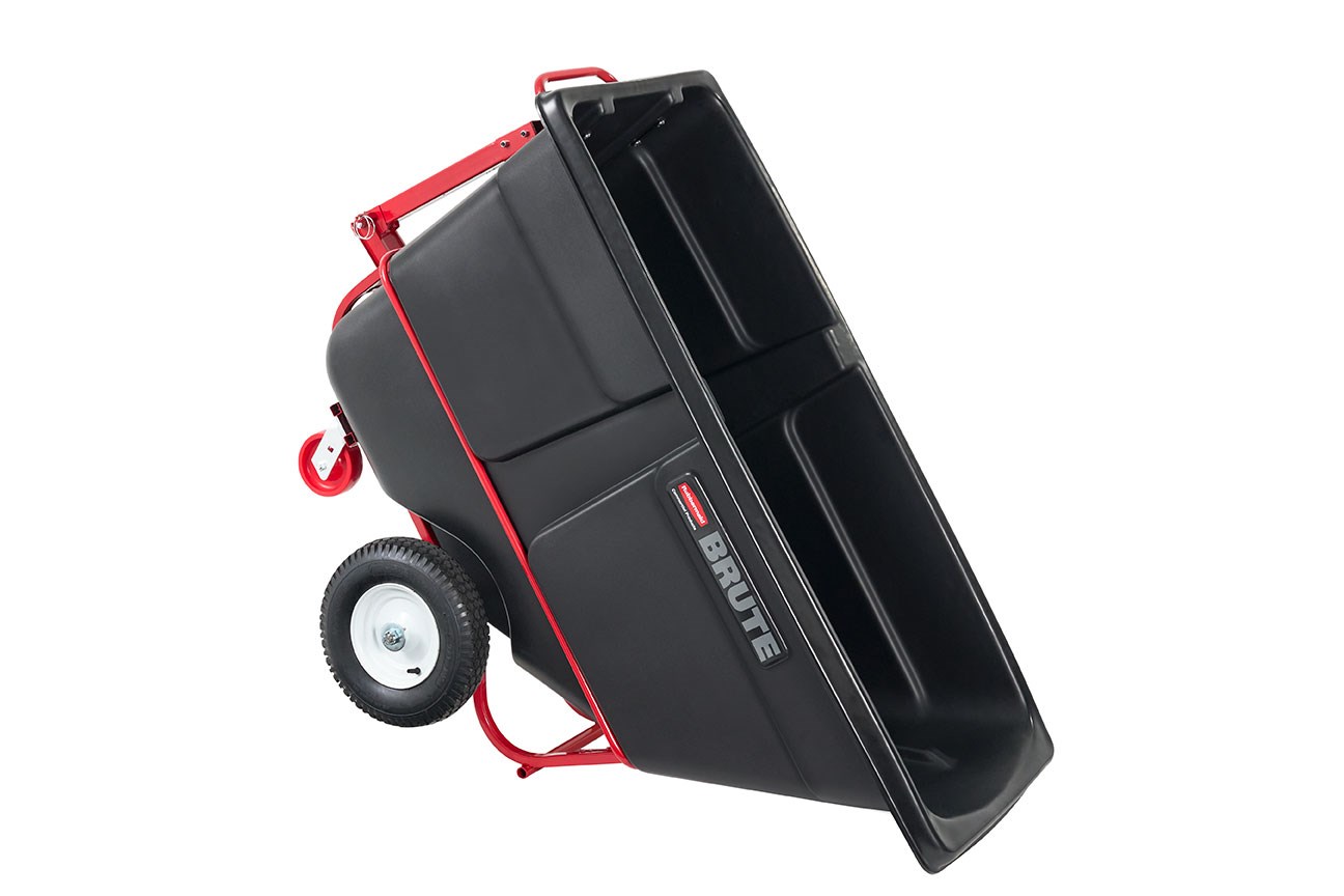 The BRUTE Towable Tilt Truck has Heavy-Duty industrial strength construction and can transport heavy loads up to 2,100 lbs. with ease.