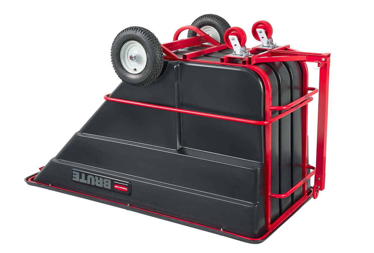 The BRUTE Towable Tilt Truck has Heavy-Duty industrial strength construction and can transport heavy loads up to 2,100 lbs. with ease.