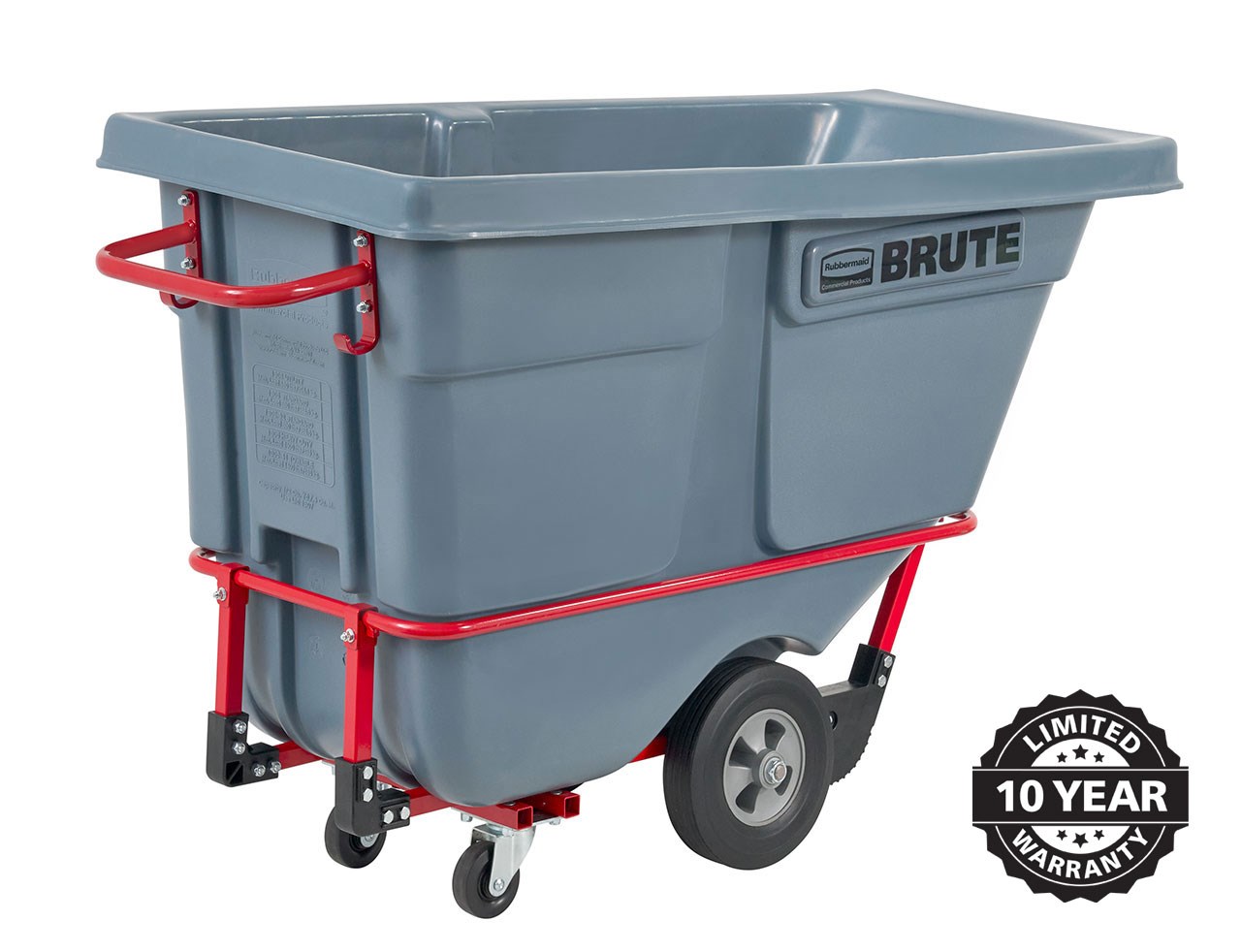 The BRUTE Standard Duty Tilt Truck has industrial strength construction and can transport heavy loads up to 850 lbs. with ease.