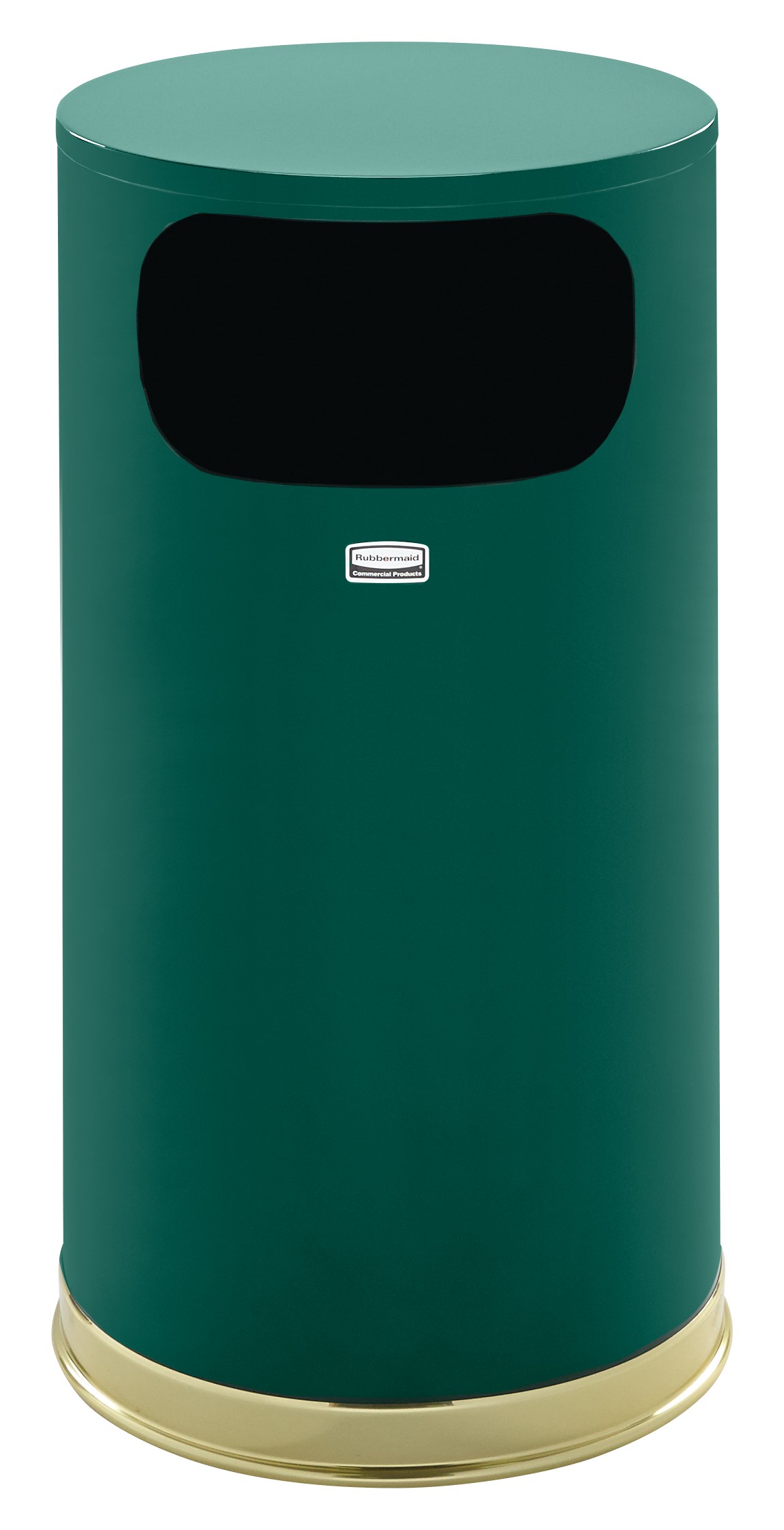 The Metallic Series 12 Gallon FGSO16 Indoor Waste Container is made from heavy-gauge, fire-safe steel with a sleek design that blends nicely with upscale interiors.